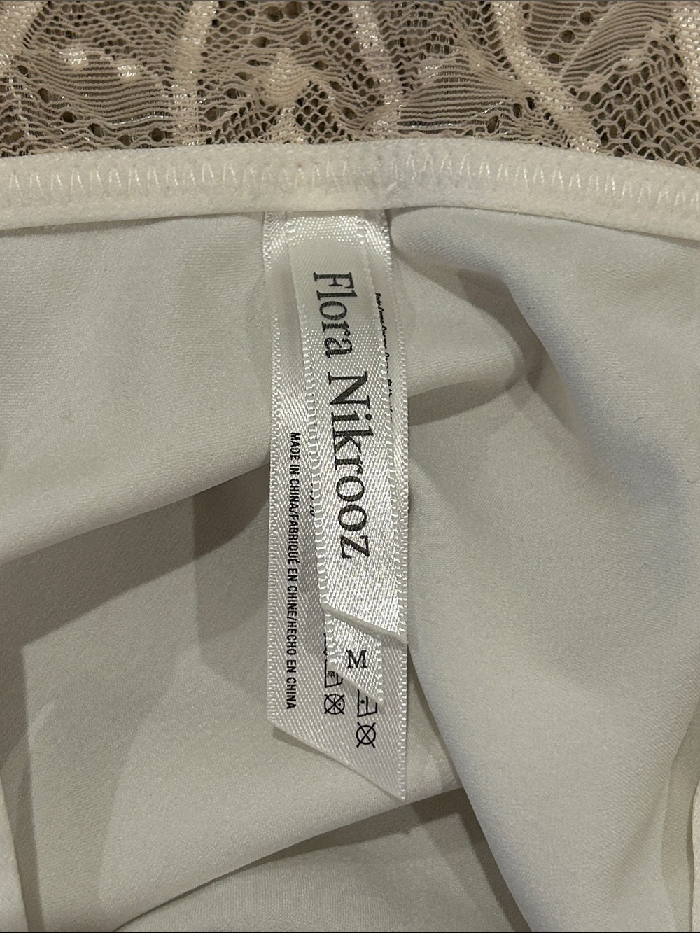 Flora Nikrooz Ivory Satin Lace Trim Cami image 3